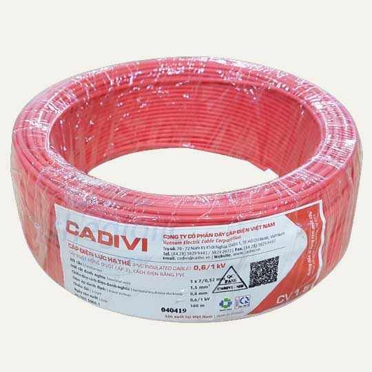 Dây cáp điện Candivi DC 4.0 mm đỏ đen năng lượng mặt trời