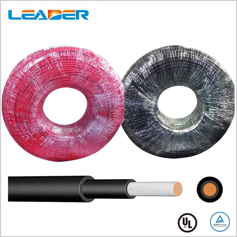 Dây cáp điện Leader DC 4.0 mm đỏ đen năng lượng mặt trời
