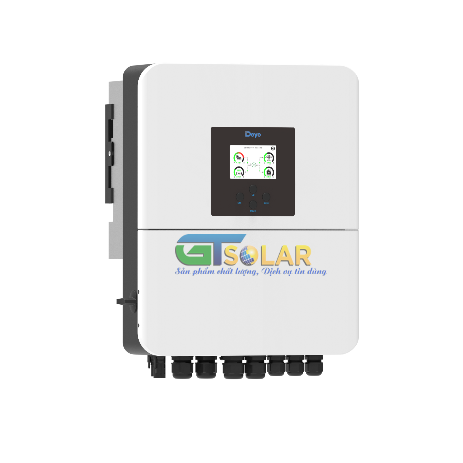 Inverter Hybrid Deye SUN-6K-SG04LP1-EU – 6kW, Hòa lưới lưu trữ, Không quạt, IP65