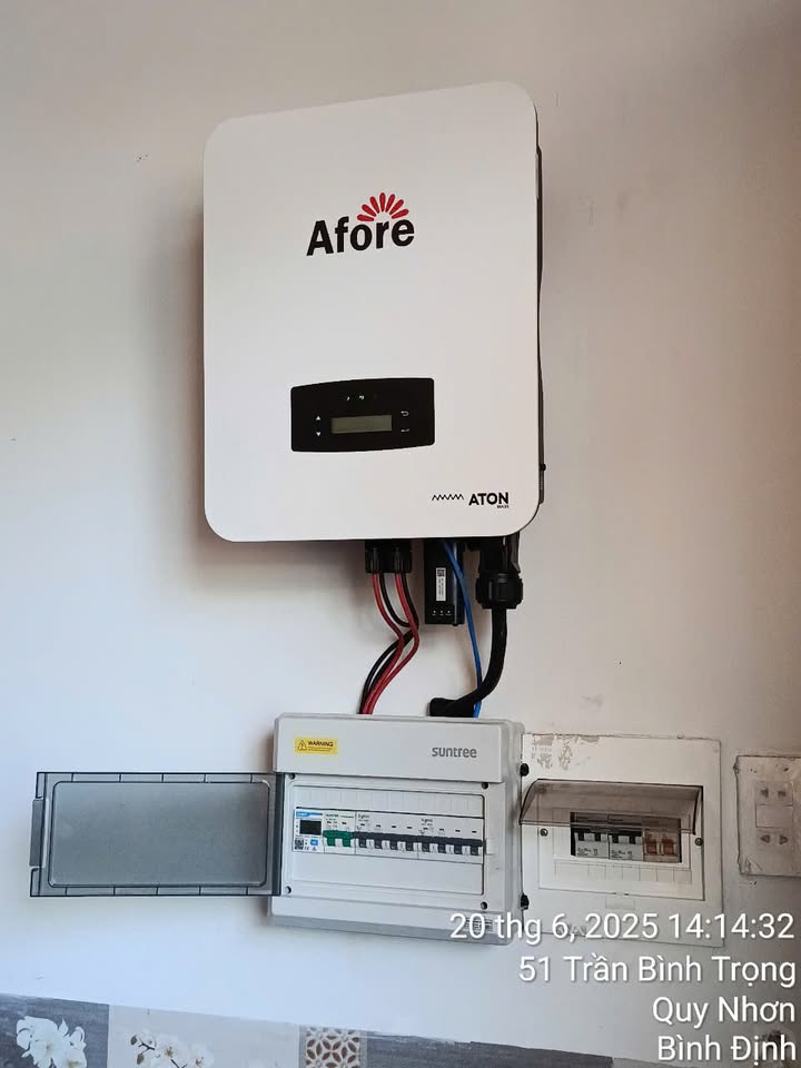 Với cái nắng 36 độ C của TP. Quy Nhơn, lắp điện năng lượng mặt trời