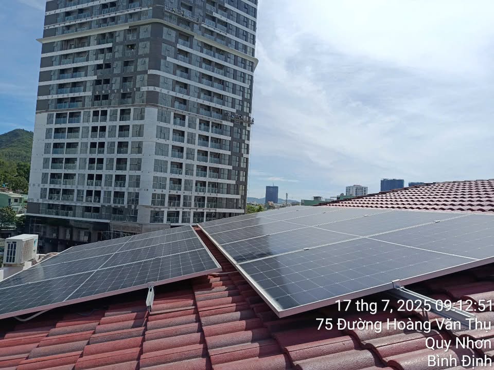 Hoàn thành công trình lắp đặt điện năng lượng mặt trời cho Cửa hàng