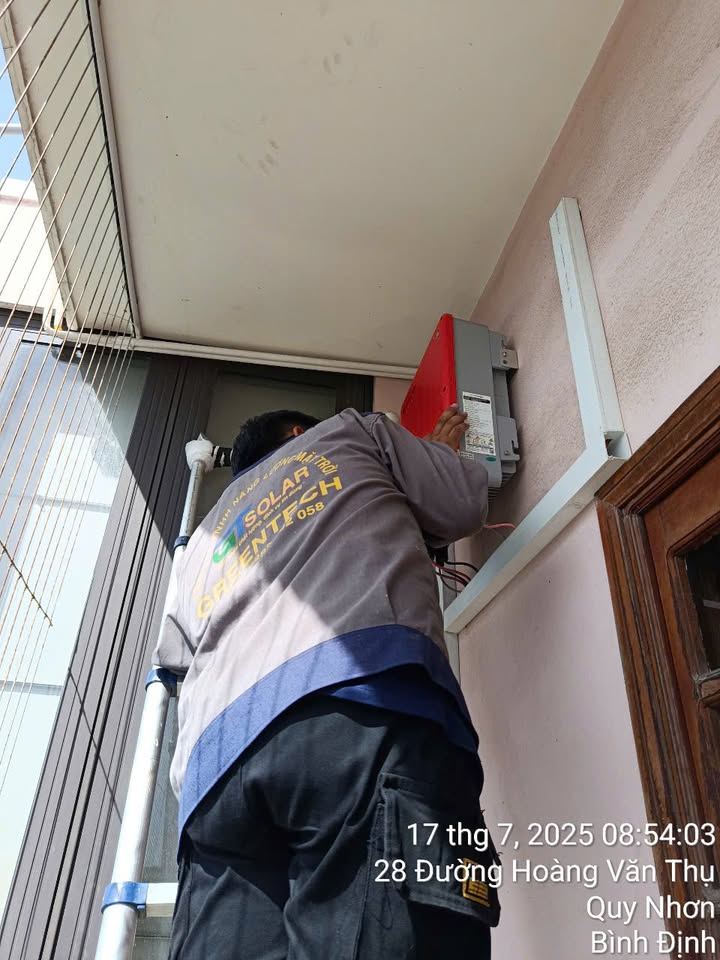 Hoàn thành công trình lắp đặt điện năng lượng mặt trời cho Cửa hàng