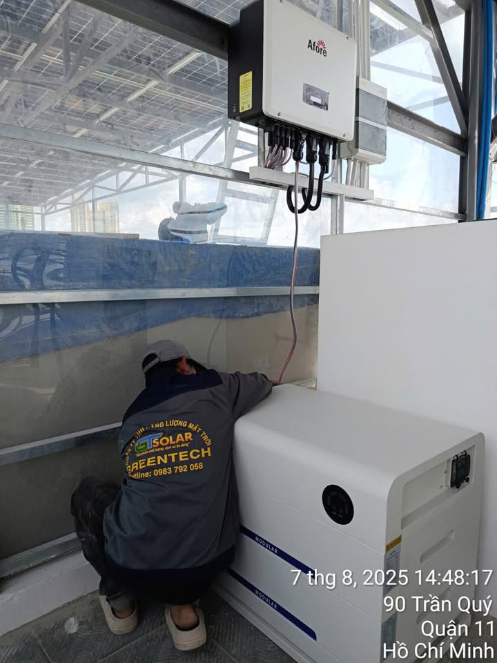 Hoàn thành công trình 21kWp cho khách TP.HCM