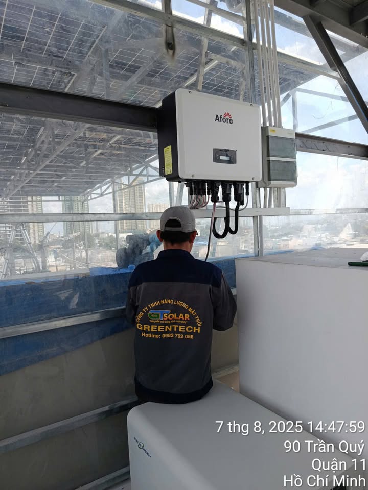 Hoàn thành công trình 21kWp cho khách TP.HCM