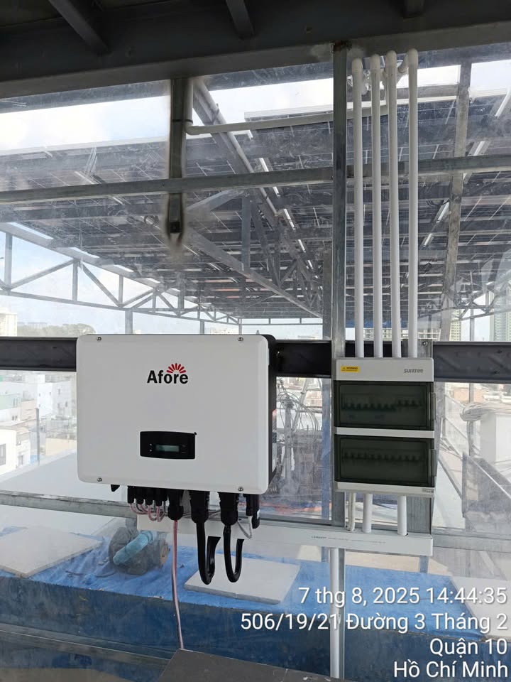 Hoàn thành công trình 21kWp cho khách TP.HCM