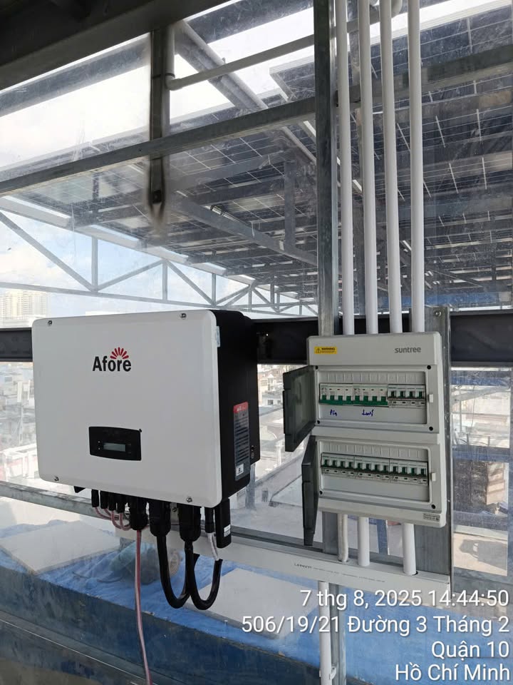 Hoàn thành công trình 21kWp cho khách TP.HCM