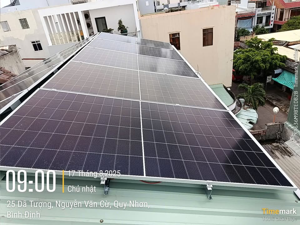 Hoàn thành bàn giao công trình 7kWp lưu trữ cho Khách hàng Quy Nhơn