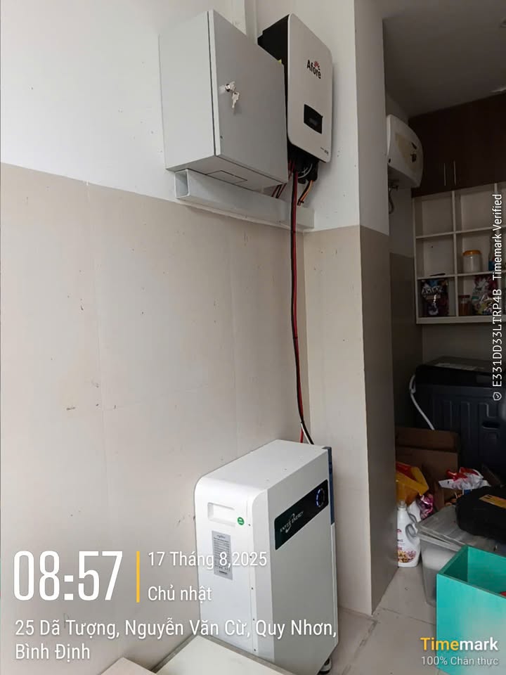 Hoàn thành bàn giao công trình 7kWp lưu trữ cho Khách hàng Quy Nhơn