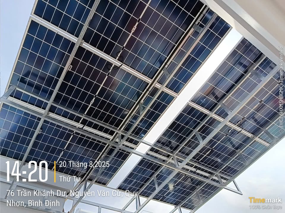  Bàn giao đưa vào sử dụng hệ thống 7kw 1pha tiết kiệm 2 - 2,5tr tiền