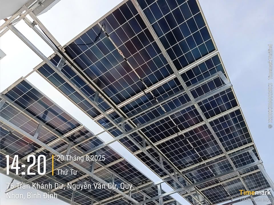  Bàn giao đưa vào sử dụng hệ thống 7kw 1pha tiết kiệm 2 - 2,5tr tiền