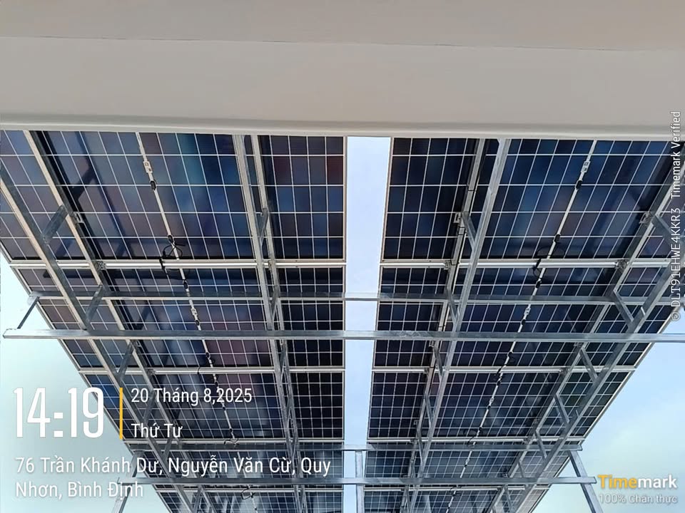  Bàn giao đưa vào sử dụng hệ thống 7kw 1pha tiết kiệm 2 - 2,5tr tiền