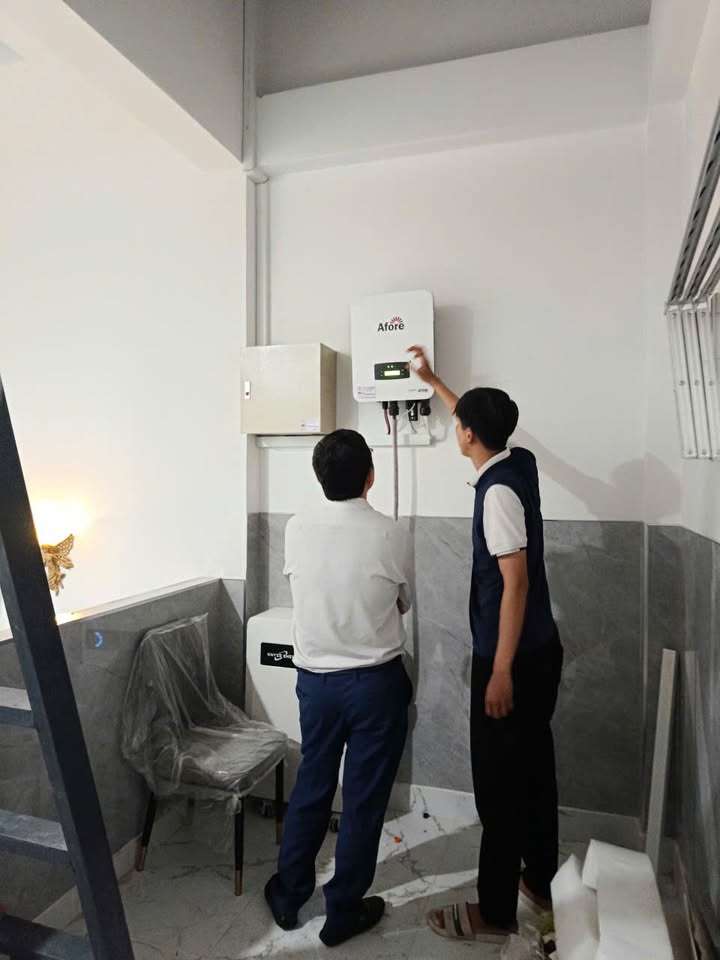  Tiếp tục triển khai công trình 6,3kwp 1pha tại: 1/6 Phạm Quý Thích