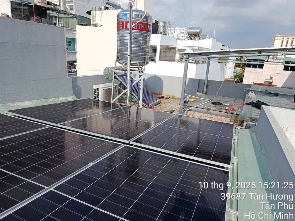  Tiếp tục triển khai công trình 6,3kwp 1pha tại: 1/6 Phạm Quý Thích