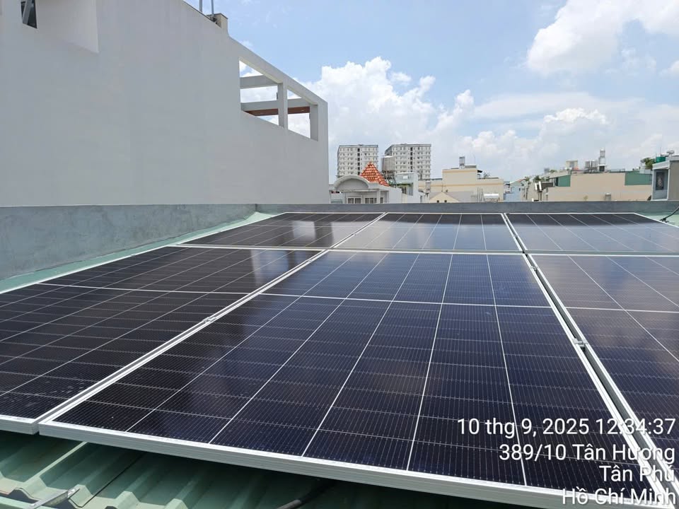  Tiếp tục triển khai công trình 6,3kwp 1pha tại: 1/6 Phạm Quý Thích